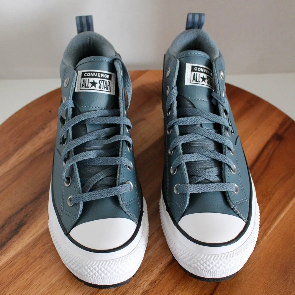 Converse Shoes Mens 8 Womens 10 Teal Lace Up Malden Street Boot Water Repellent - Picture 2 of 8